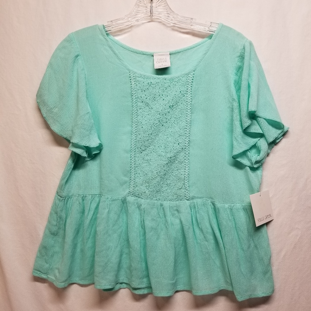 NWT, Falls Creek Large, 100%Rayon, SS Ladies top